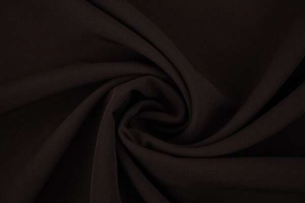 Crepe Stretch Donker Bruin