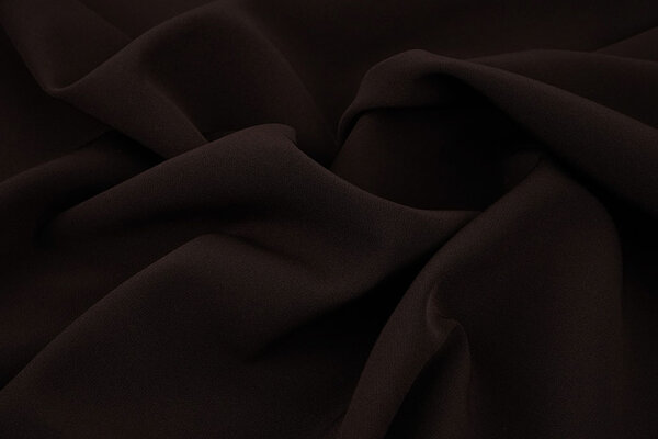 Crepe Stretch Donker Bruin