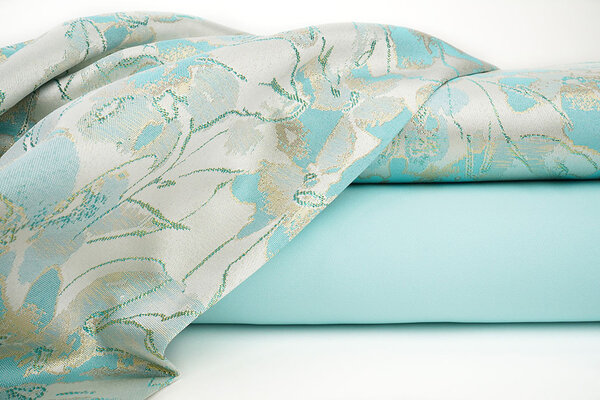 Brokaat Kimari Licht Mint Blauw