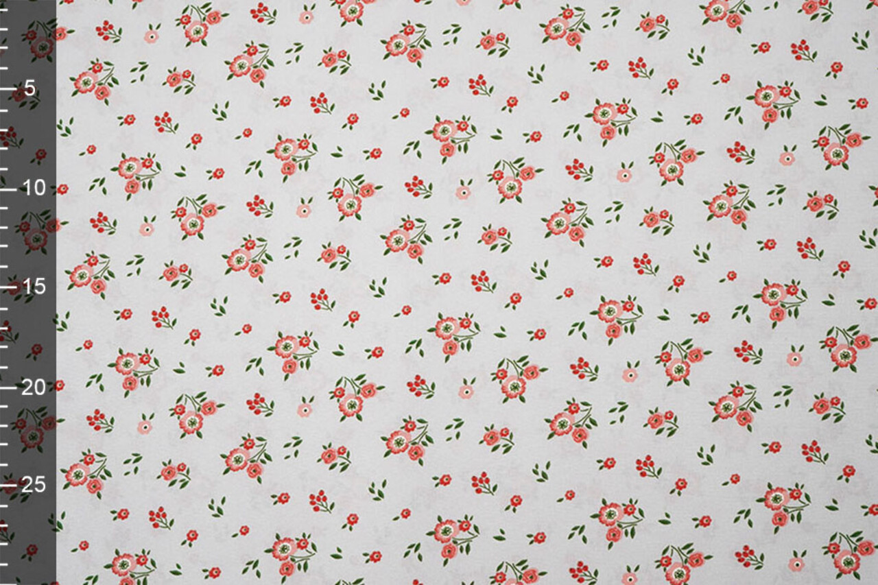 Feiner Crêpe Blumen Clarissa Grau