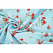 Fine Crêpe Fiori Cosimo Azzurro Chiaro Fine Crêpe Fiori Cosimo Azzurro Chiaro