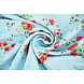 Fine Crêpe Fiori Cosimo Azzurro Chiaro Fine Crêpe Fiori Cosimo Azzurro Chiaro