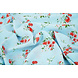 Fina Crepé Flores Cosimo Azul Claro Fina Crepé Flores Cosimo Azul Claro