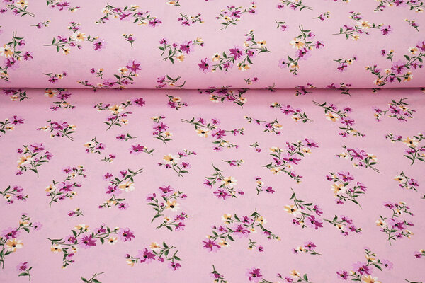 Fin Crêpe Fleurs Colette Rose Fin Crêpe Fleurs Colette Rose
