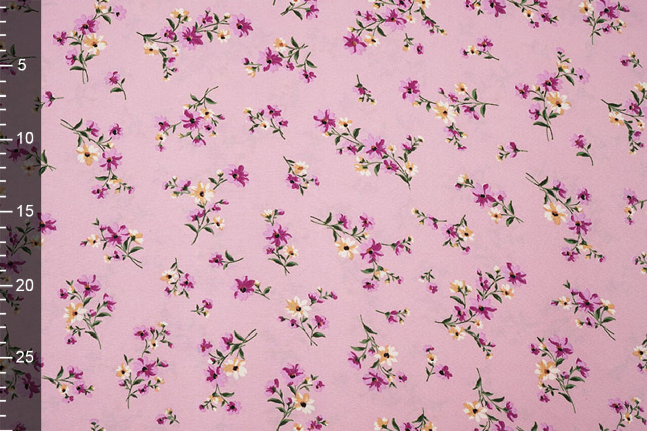 Fijne Crêpe Bloemen Colette Roze