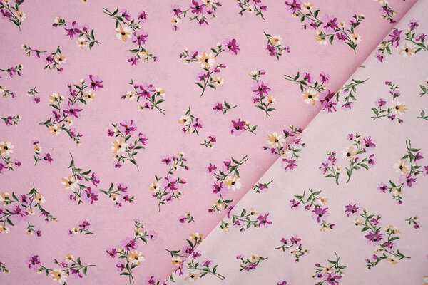Fin Crêpe Fleurs Colette Rose Fin Crêpe Fleurs Colette Rose
