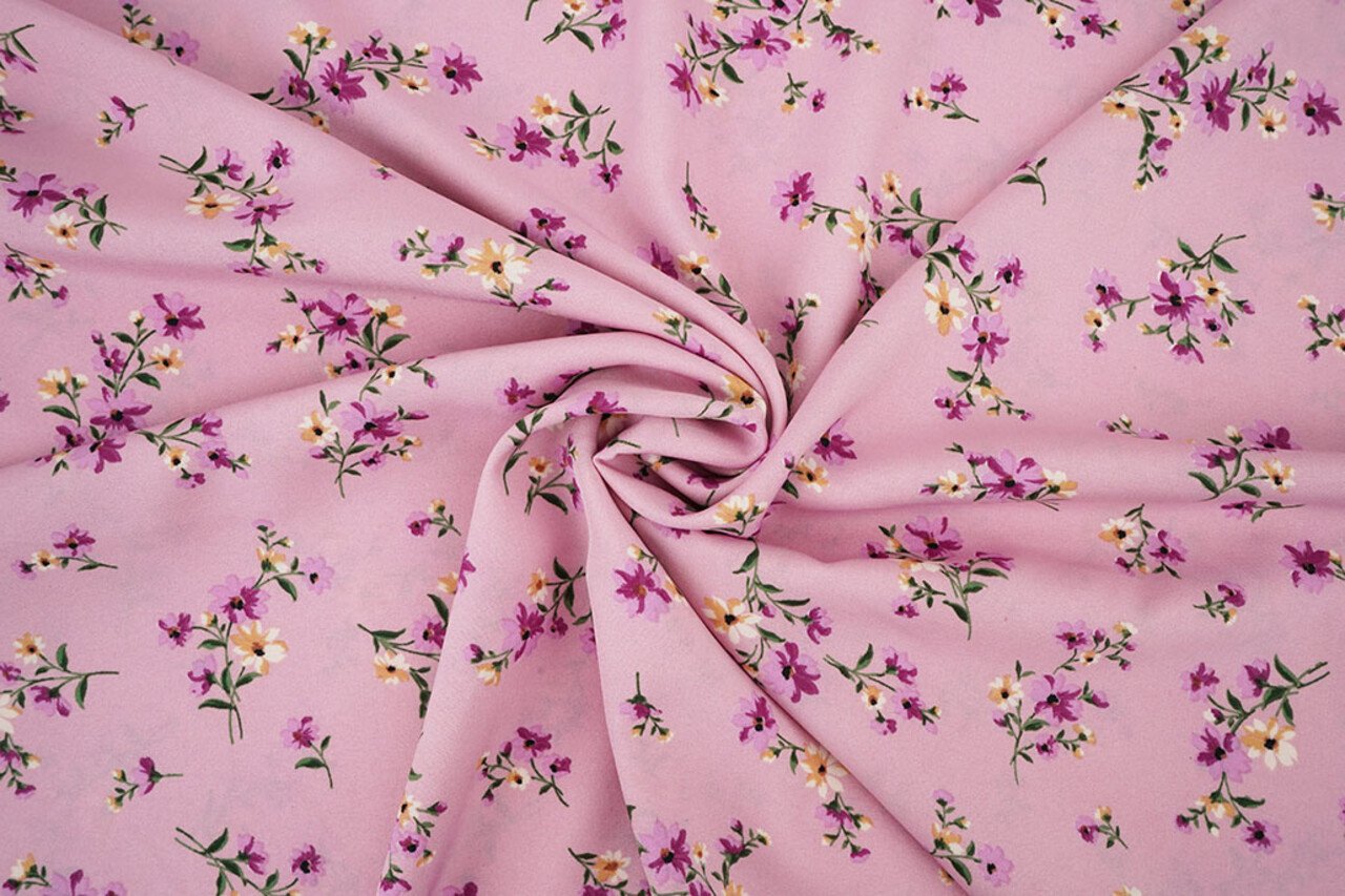 Feiner Crêpe Blumen Colette Rosa