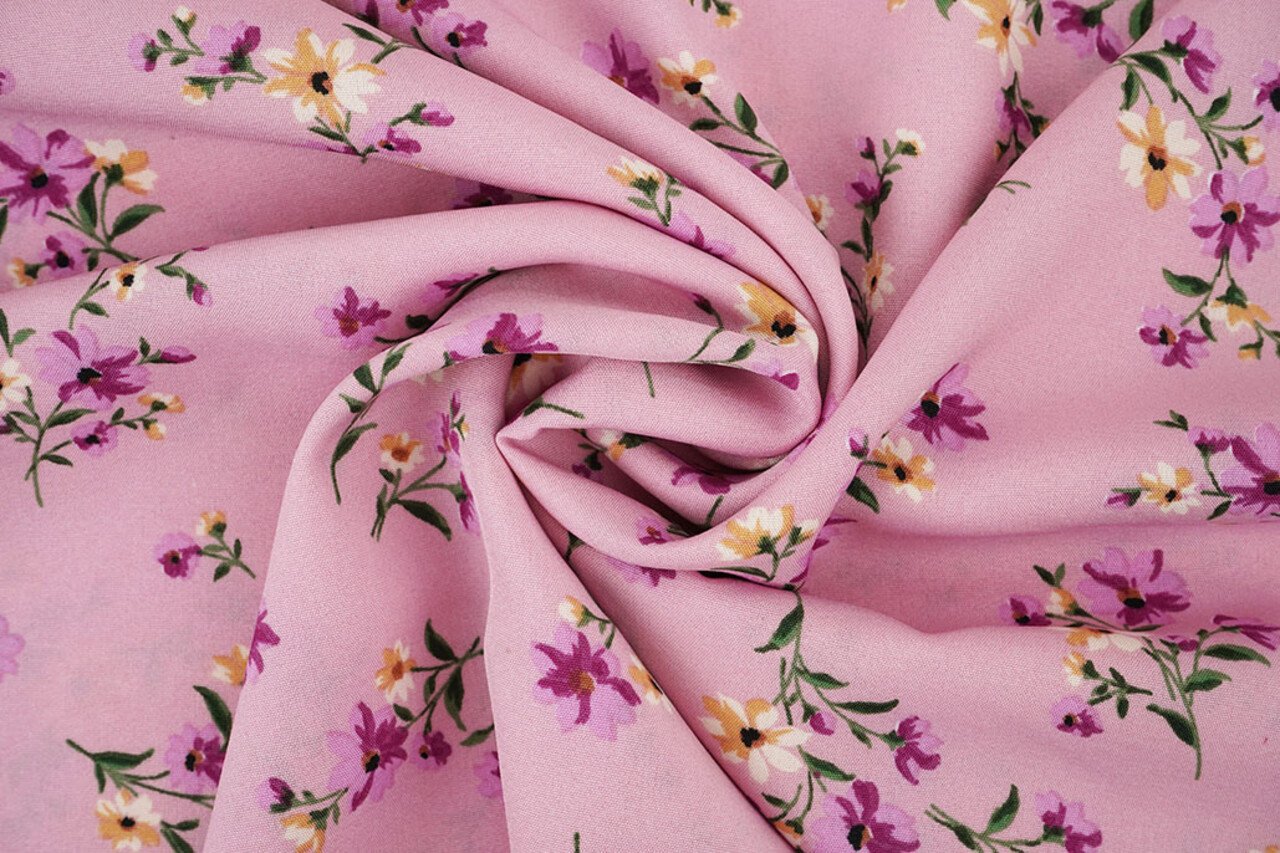 Feiner Crêpe Blumen Colette Rosa