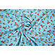 Fin Crêpe Fleurs Cassidy Aqua