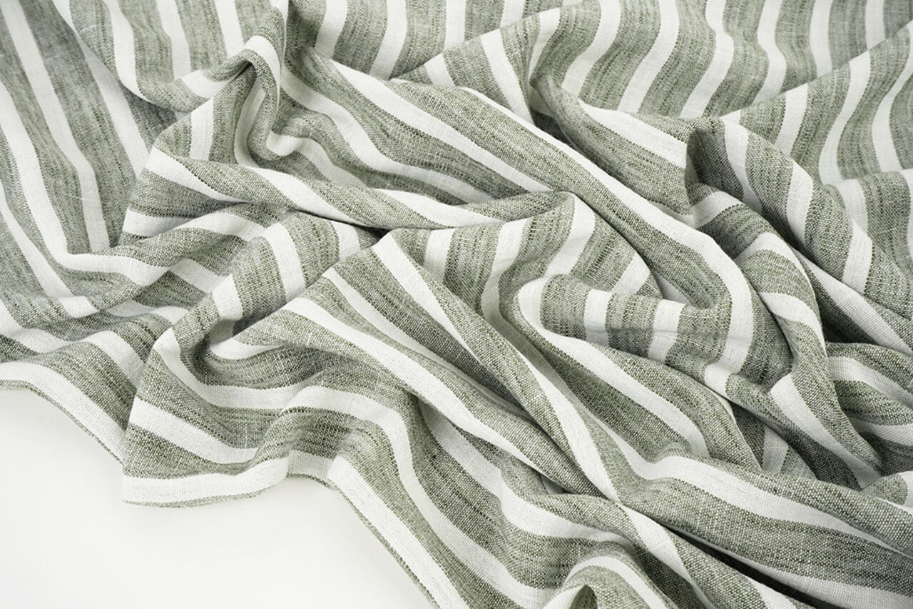 Linenlook Stripes Army Green