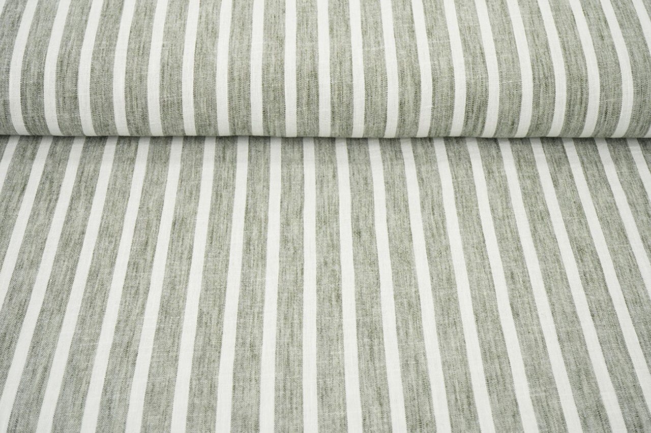 Linenlook Stripes Army Green
