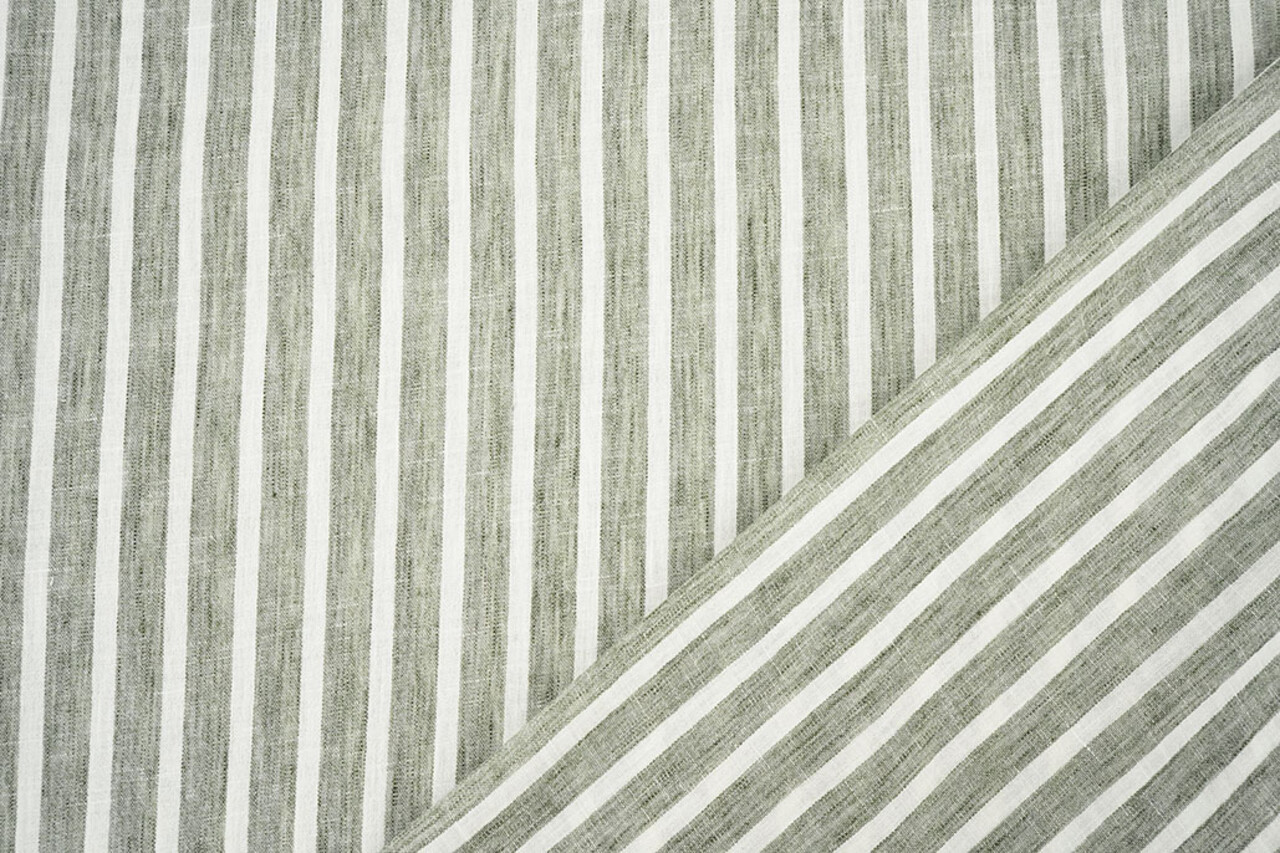 Linenlook Stripes Army Green