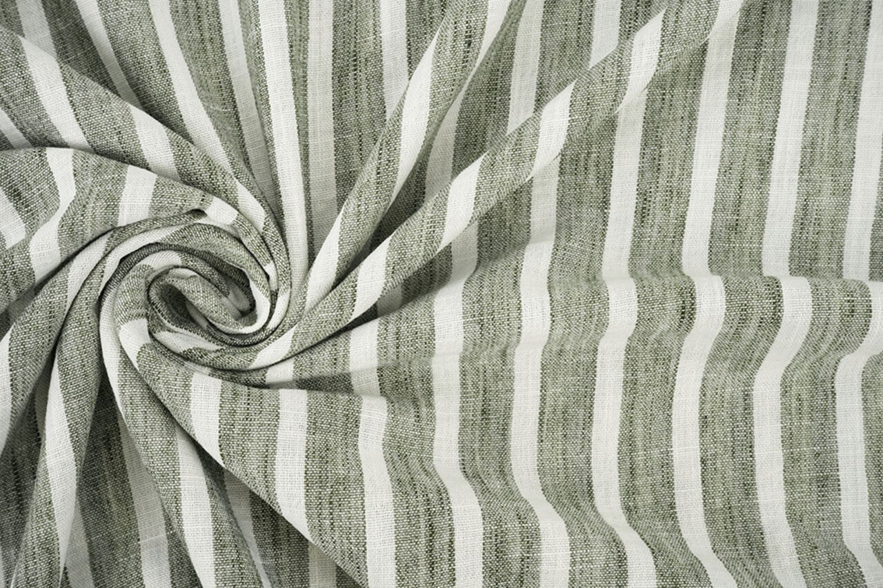 Linnenlook Strepen Army Groen