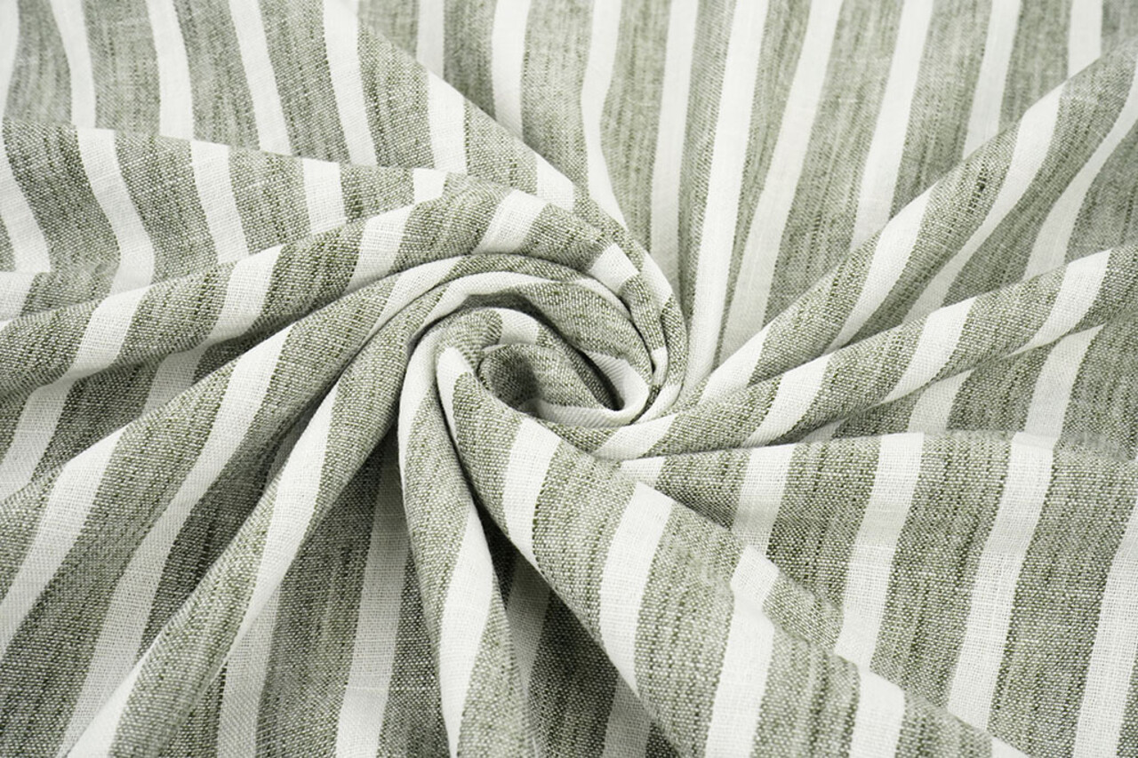 Linenlook Stripes Army Green