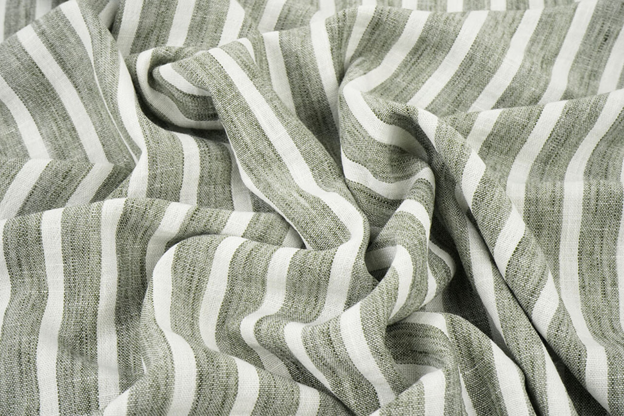 Linenlook Stripes Army Green