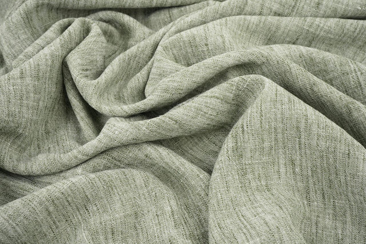 Leinenoptik Uni Armeegrün