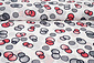 Chiffon Stampato Lavina Bianco