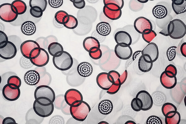 Chiffon Printed Lavina White