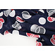 Mousseline Imprimé Lavina Marine Mousseline Imprimé Lavina Marine