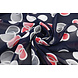 Chiffon Stampato Lavina Blu Navy