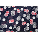 Chifón Estampado Lavina Azul Marino Chifón Estampado Lavina Azul Marino