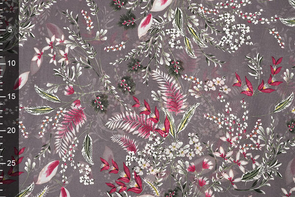 Mousseline Fleurs Marilon Mauve Mousseline Fleurs Marilon Mauve