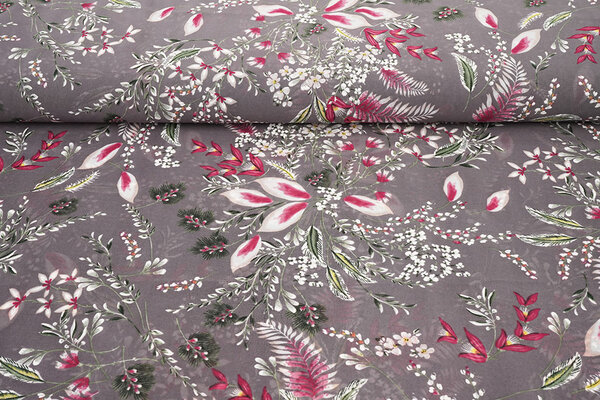 Chiffon Fiori Marilon Malva Chiffon Fiori Marilon Malva