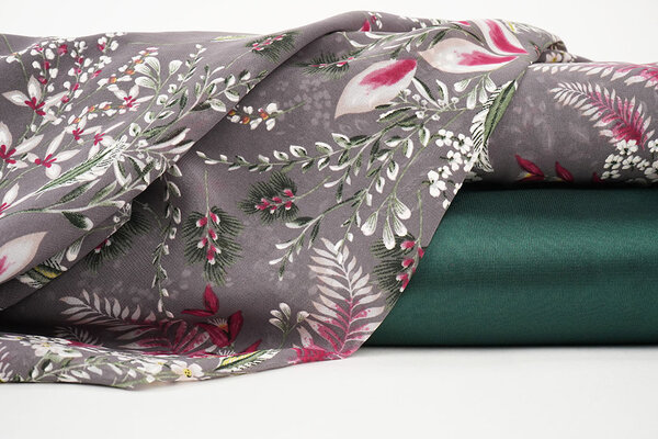 Chiffon Blumen Marilon Mauve