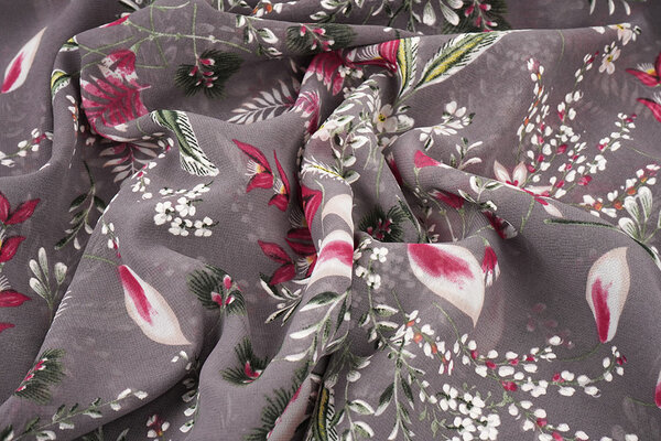 Chiffon Bloemen Marilon Mauve