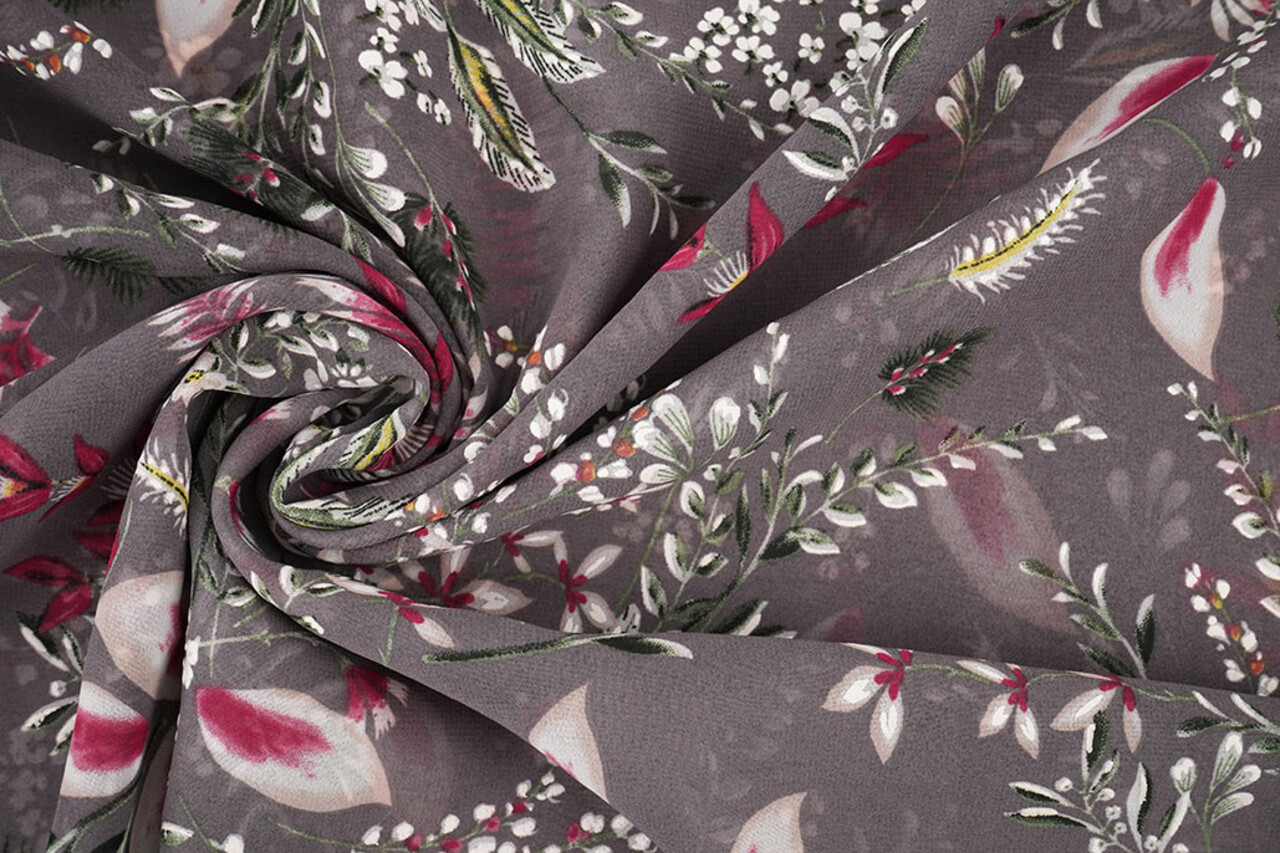 Chiffon Blumen Marilon Mauve