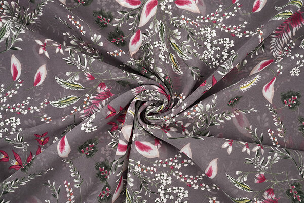 Chiffon Bloemen Marilon Mauve