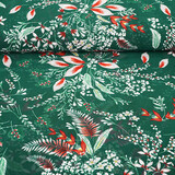 Chiffon Blumen Marilon Flaschengrün