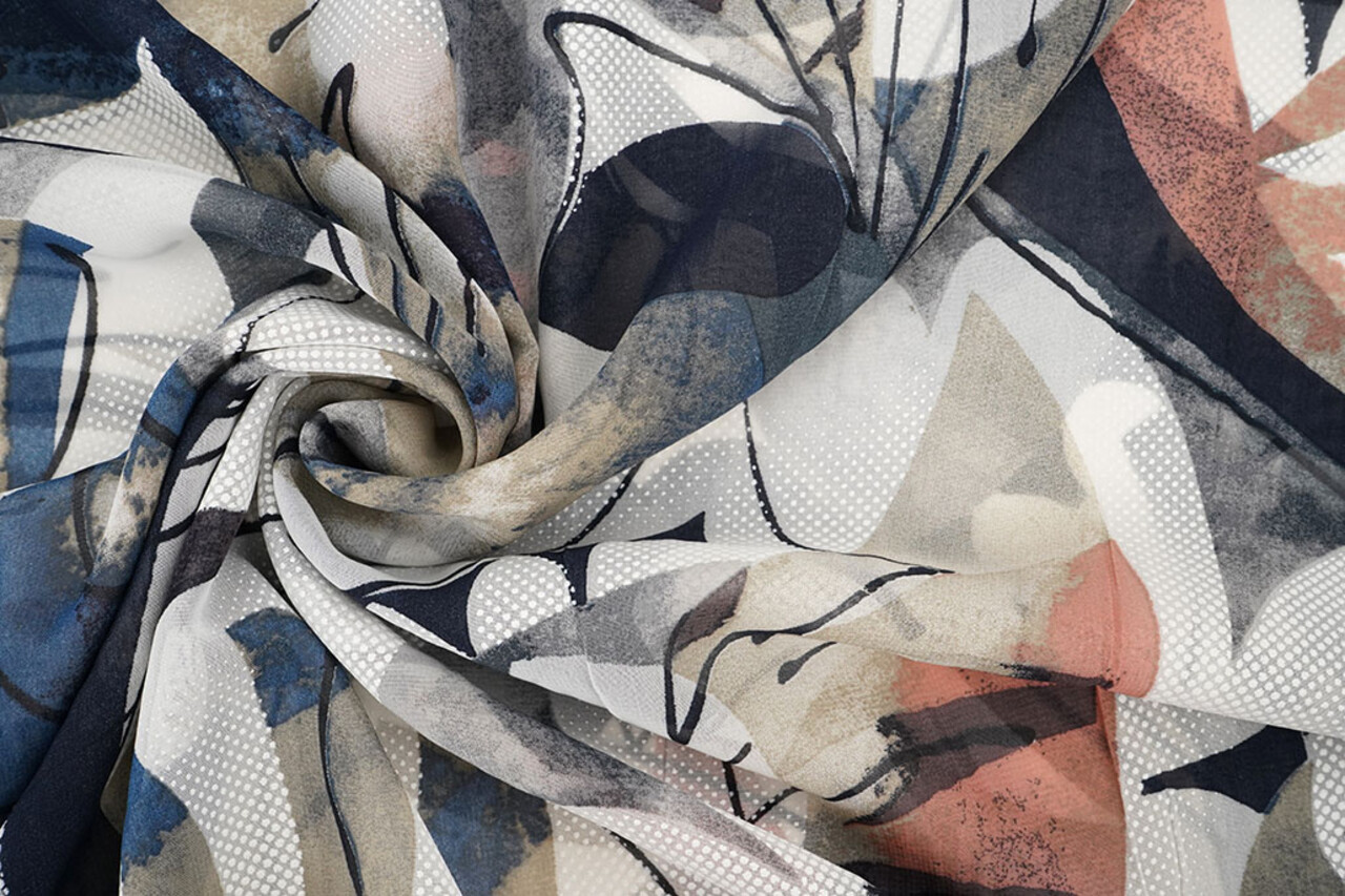 Chiffon Bedrukt Malandru Multi-1