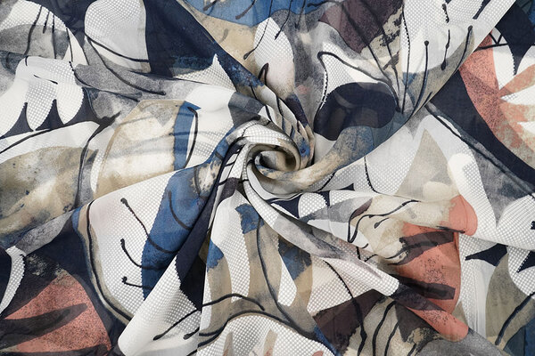 Chiffon Stampato Malandru Multicolore-1 Chiffon Stampato Malandru Multicolore-1