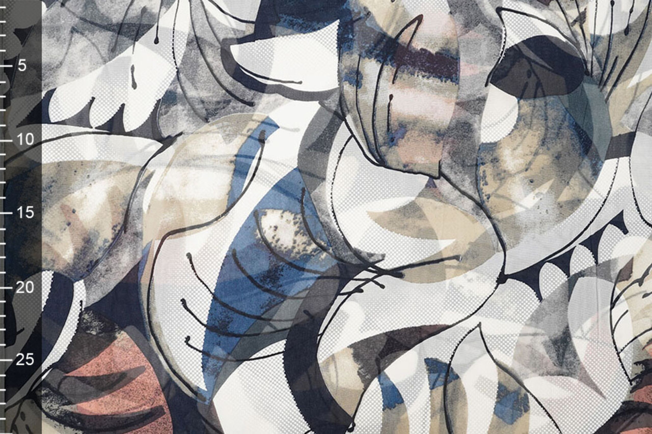 Chiffon Bedrukt Malandru Multi-1