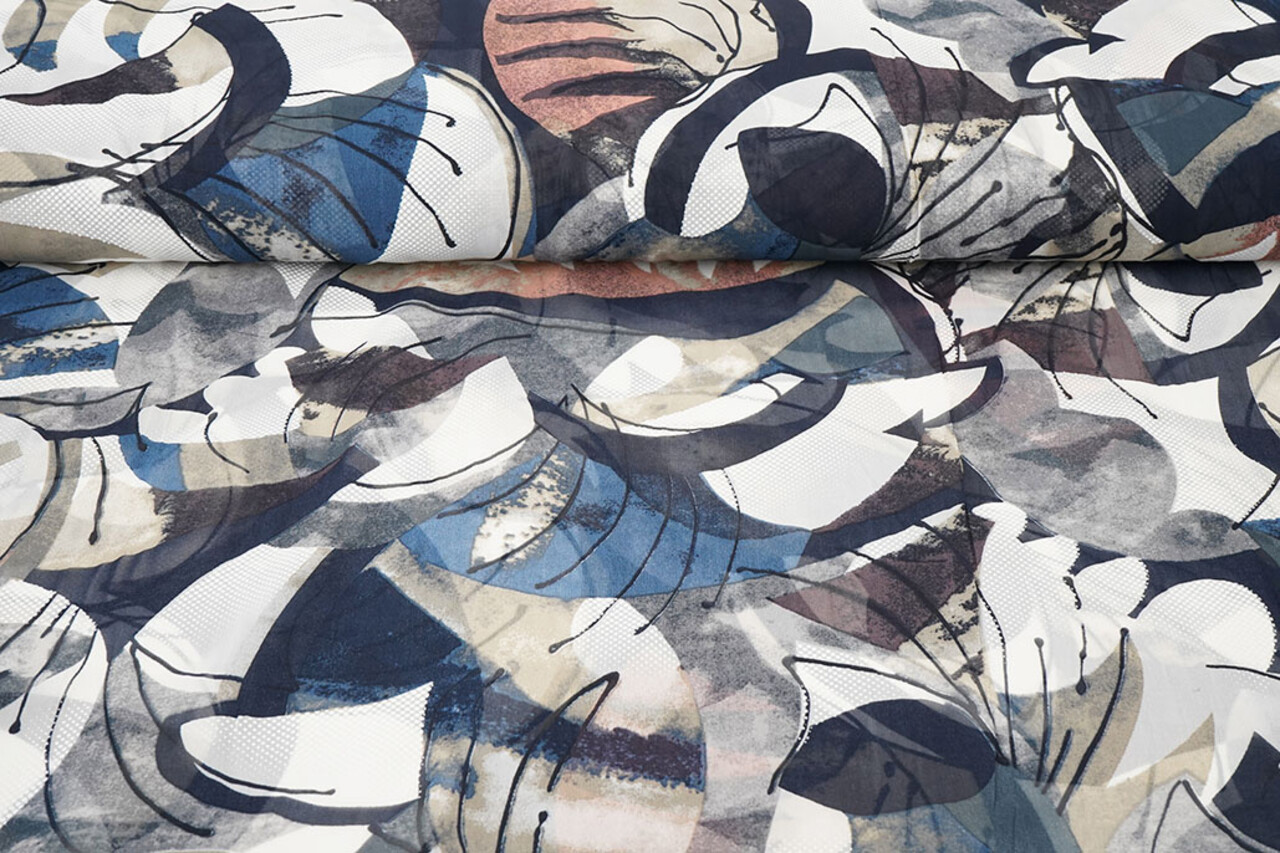 Chiffon Bedrukt Malandru Multi-1