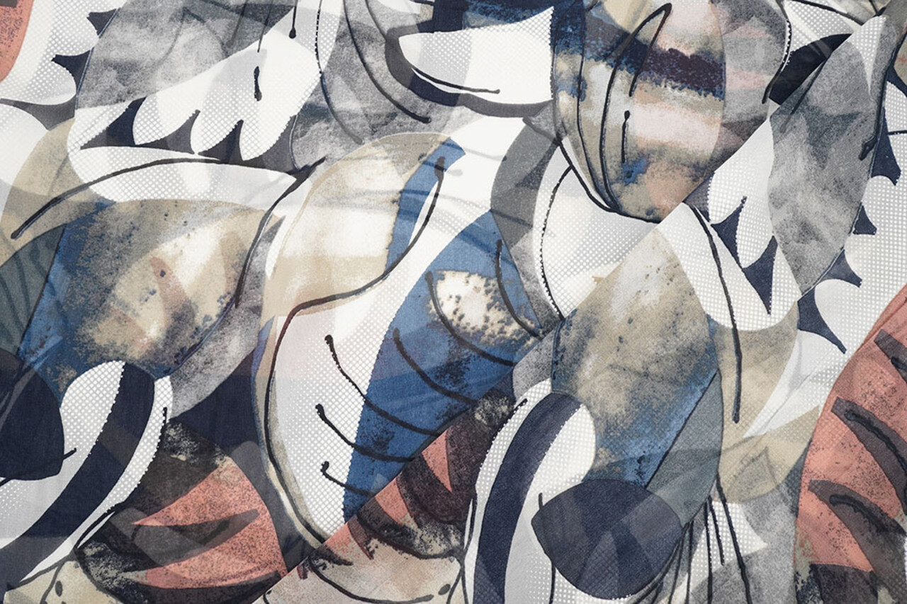 Chiffon Printed Malandru Multi-1