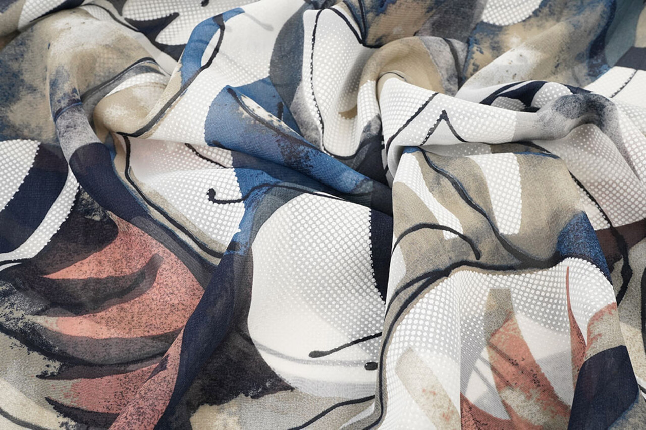 Chiffon Bedruckt Malandru Multi-1