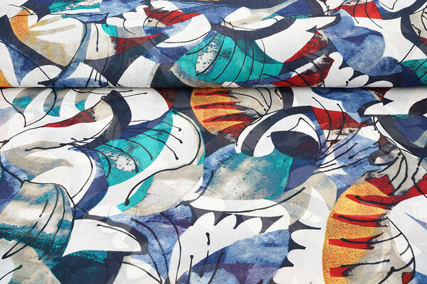 Chiffon Stampato Malandru Multicolore-2 Chiffon Stampato Malandru Multicolore-2