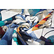 Chiffon Stampato Malandru Multicolore-2 Chiffon Stampato Malandru Multicolore-2