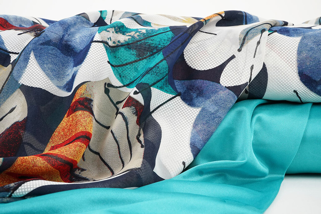 Chiffon Stampato Malandru Multicolore-2 Chiffon Stampato Malandru Multicolore-2