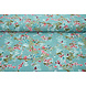 Mousseline Fleurs Desmera Jade Vert Mousseline Fleurs Desmera Jade Vert