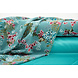 Mousseline Fleurs Desmera Jade Vert Mousseline Fleurs Desmera Jade Vert