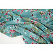 Mousseline Fleurs Desmera Jade Vert Mousseline Fleurs Desmera Jade Vert