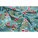 Chifón Flores Desmera Jade Verde