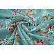 Chiffon Fiori Desmera Jade Verde Chiffon Fiori Desmera Jade Verde
