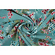 Chiffon Fiori Desmera Jade Verde Chiffon Fiori Desmera Jade Verde