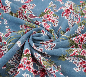 Chiffon Fiori Desmera Denim Chiffon Fiori Desmera Denim