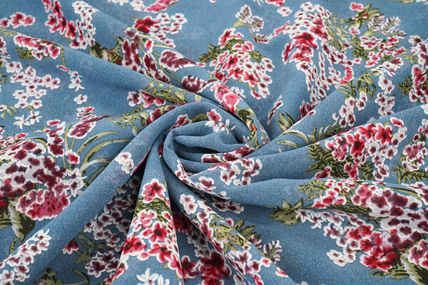 Chiffon Fiori Desmera Denim Chiffon Fiori Desmera Denim