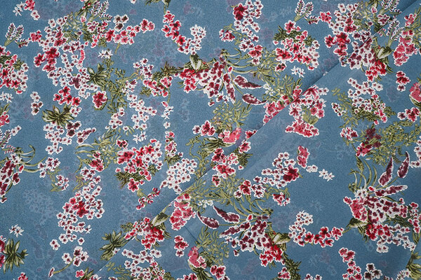 Chiffon Fiori Desmera Denim Chiffon Fiori Desmera Denim